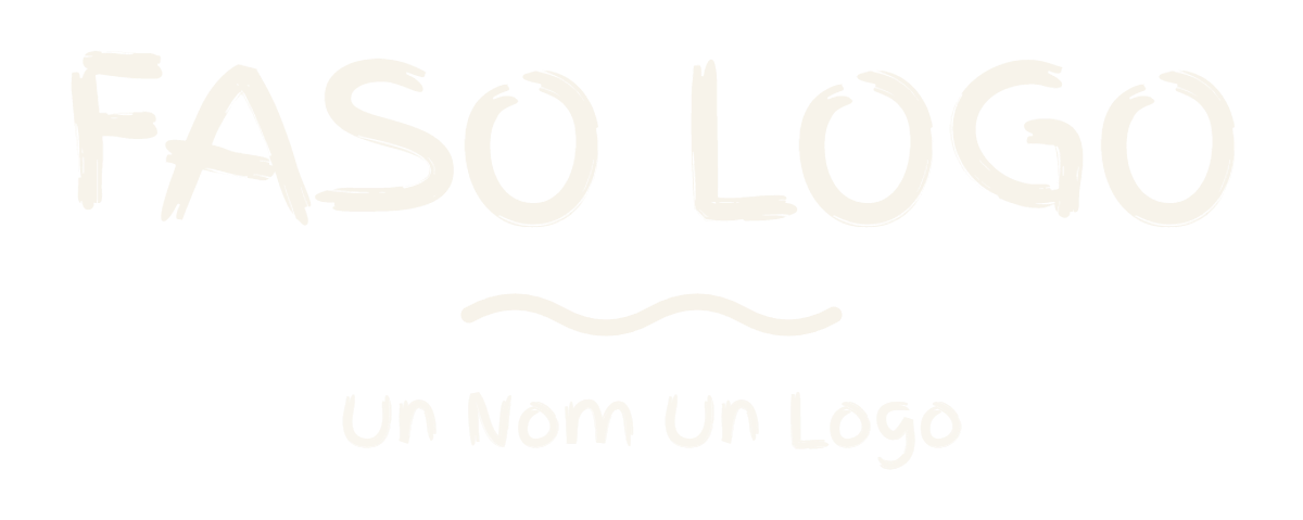 Logo FasoLogo, fond transparent, texte clair