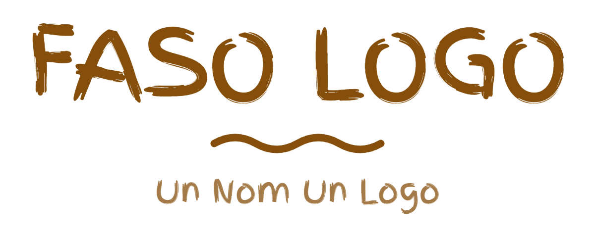 Logo FasoLogo, fond transparent, texte foncé